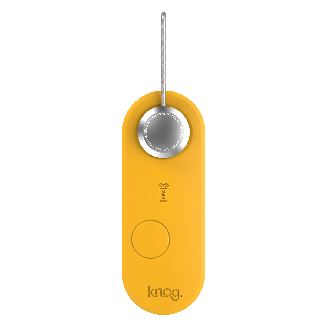 KNOG - Scout Travel Smart Luggage Tag with Tracker - Yellow