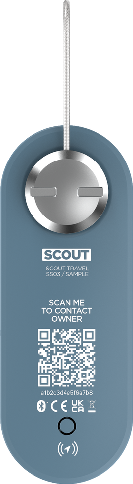 KNOG - Scout Travel Smart Luggage Tag with Tracker - Blue - 0