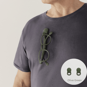 Klipsta - Spex Clip Glasses Clips - Olive Green