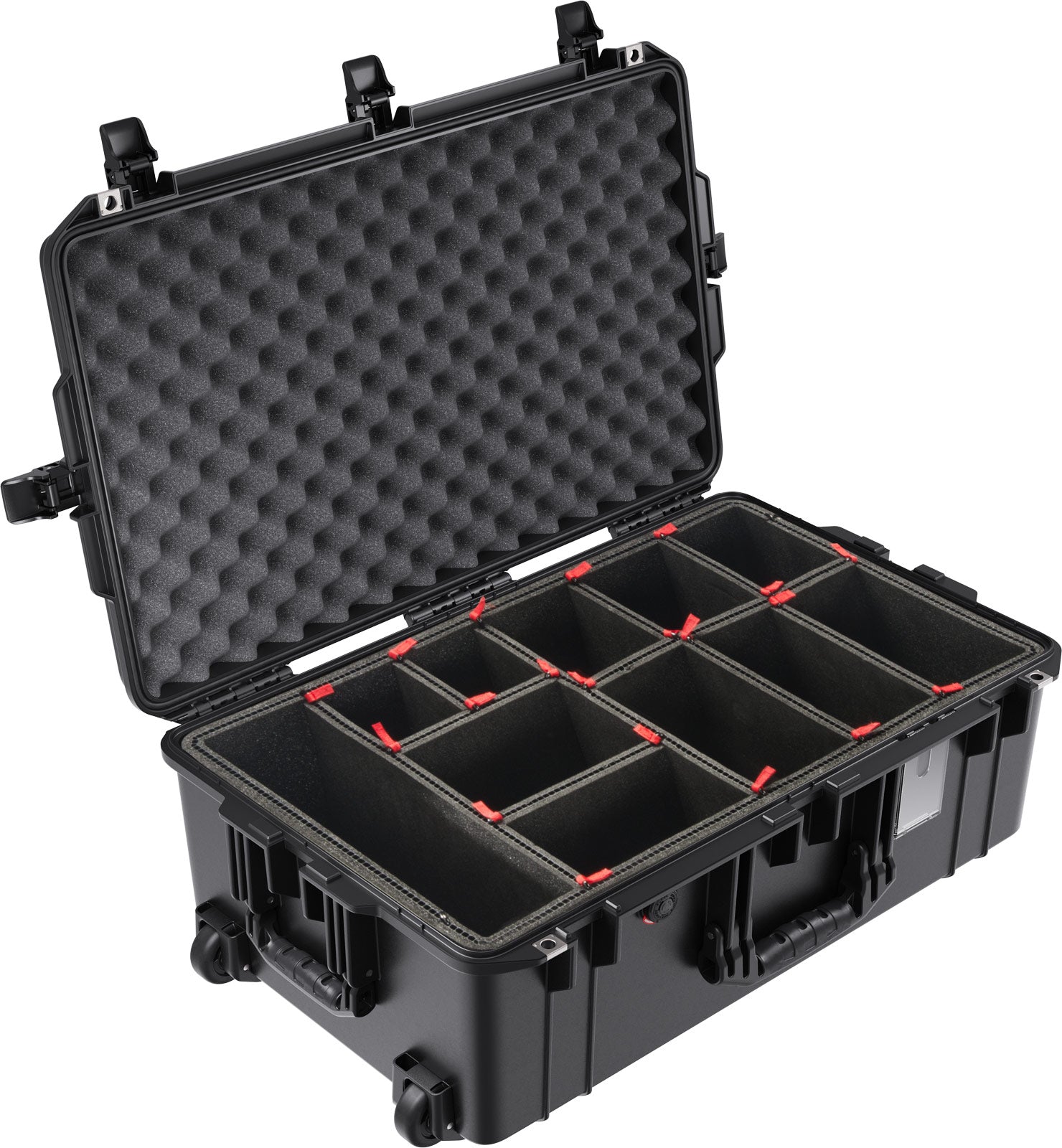 Pelican - 1595AIR WL/WFoam 2 Wheel check in case - BLACK