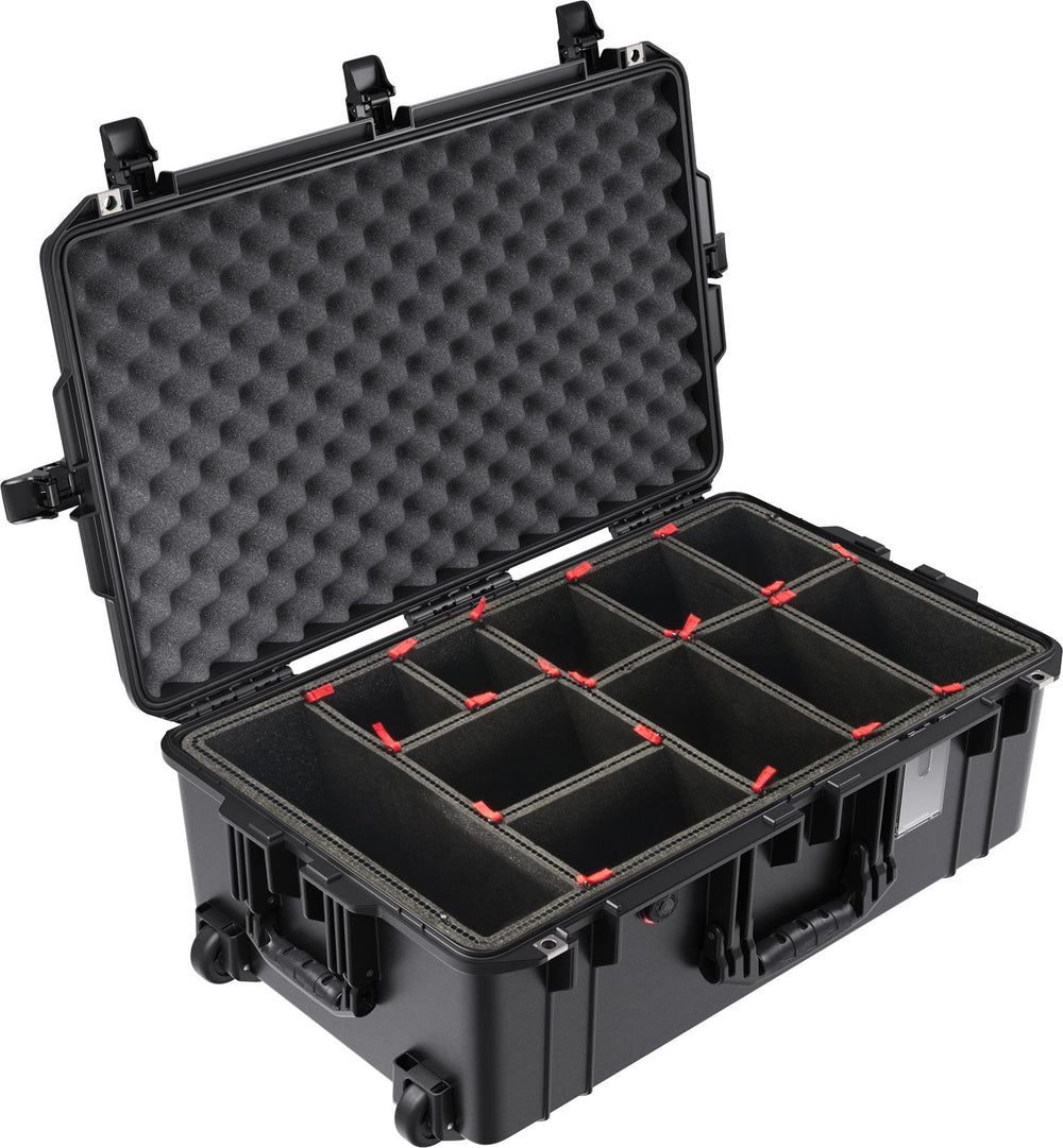 Pelican - 1595AIR Wl/Wfoam 2 Wheel Check in Case - Black