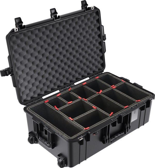 Pelican - 1595AIR Wl/Wfoam 2 Wheel Check in Case - Black