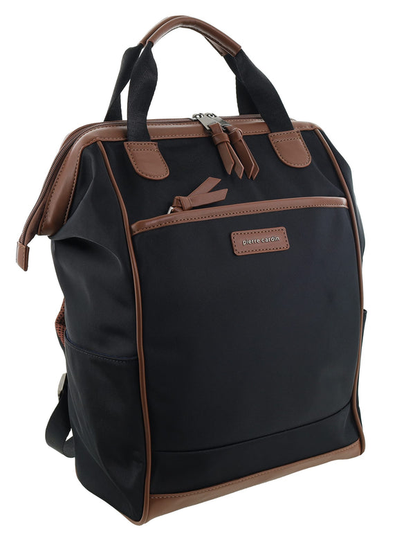 Pierre Cardin - PC4107 Nylon Backpack - Black