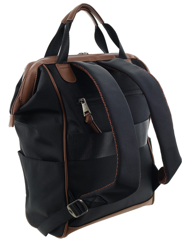 Pierre Cardin - PC4107 Nylon Backpack - Black