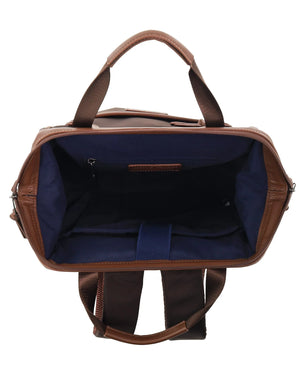 Pierre Cardin - PC4107 Nylon Backpack - Chocolate