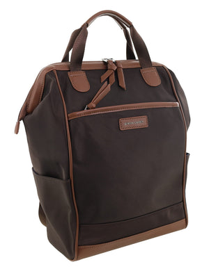 Pierre Cardin - PC4107 Nylon Backpack - Chocolate