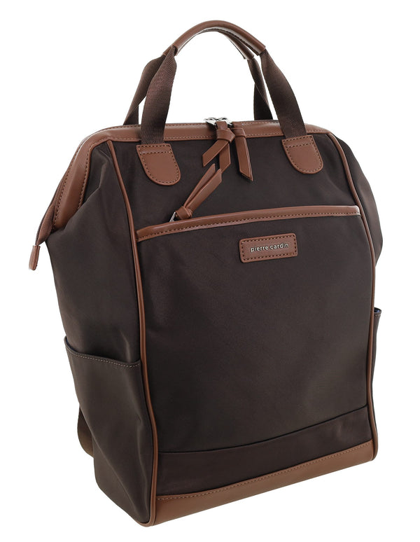 Pierre Cardin - PC4107 Nylon Backpack - Chocolate
