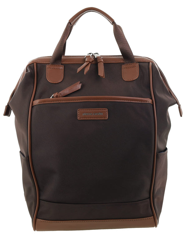 Pierre Cardin - PC4107 Nylon Backpack - Chocolate