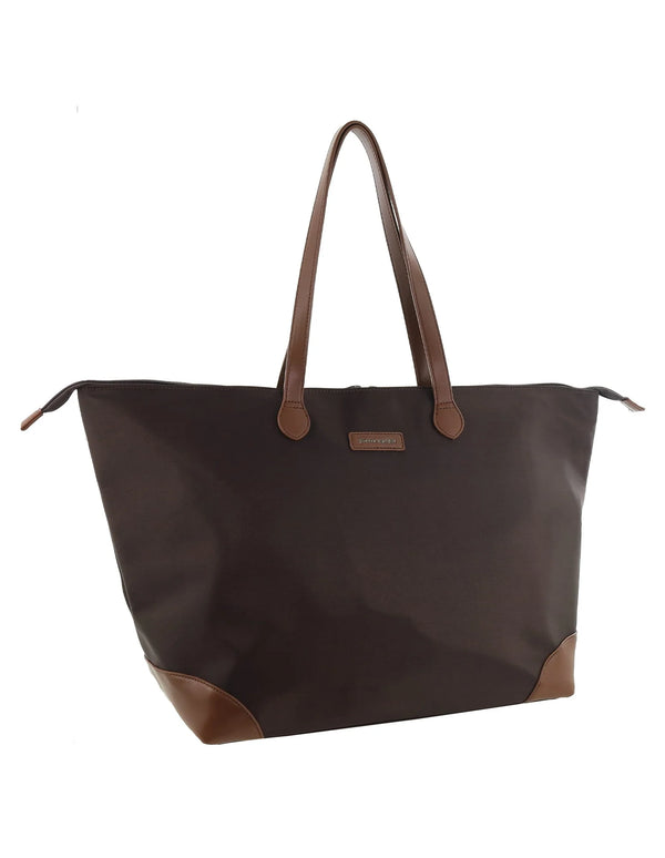 Pierre Cardin - PC4109 Nylon Tote Bag - Chocolate