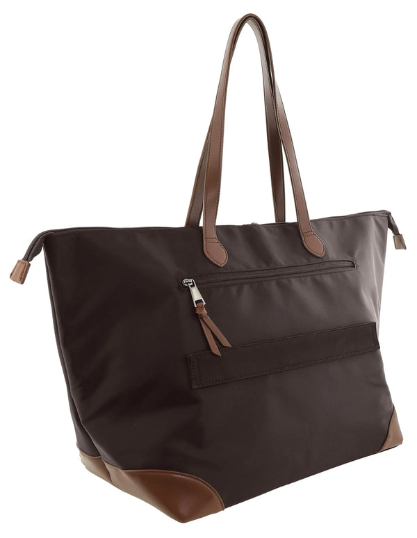 Pierre Cardin - PC4109 Nylon Tote Bag - Chocolate