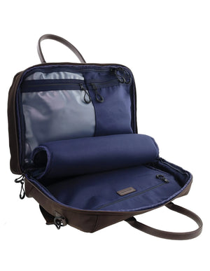 Pierre Cardin - PC4104 Nylon Overnight Bag - Chocolate