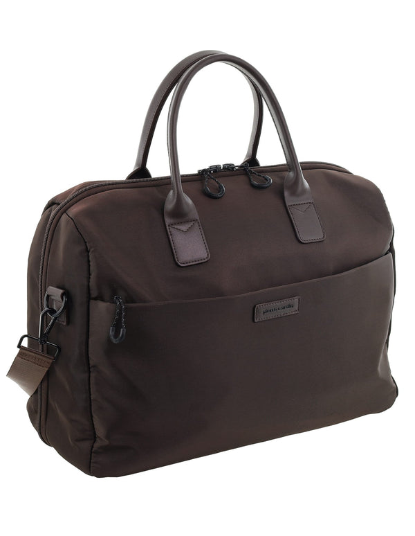 Pierre Cardin - PC4104 Nylon Overnight Bag - Chocolate
