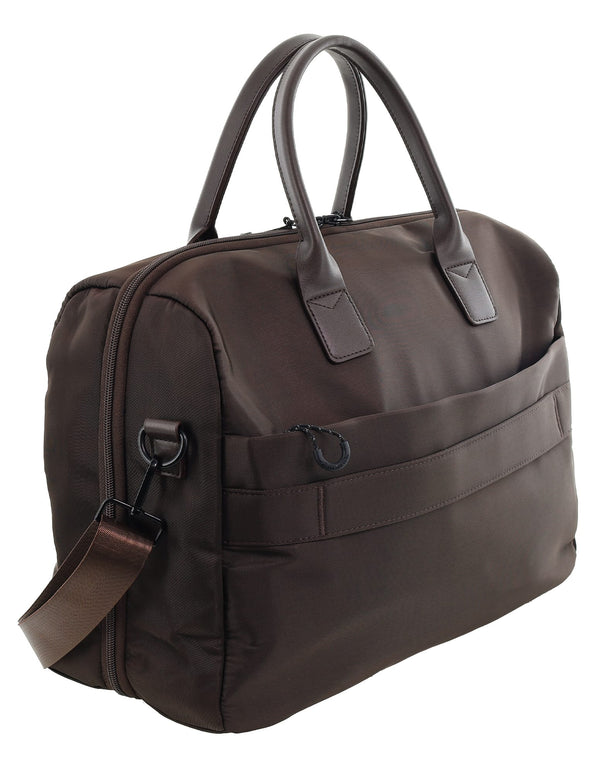 Pierre Cardin - PC4104 Nylon Overnight Bag - Chocolate