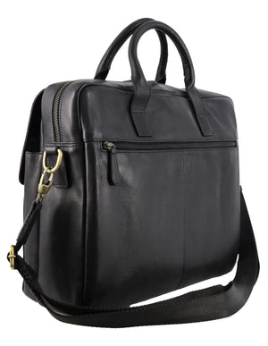 Pierre Cardin - PC3963 Men's Leather Bag - Black