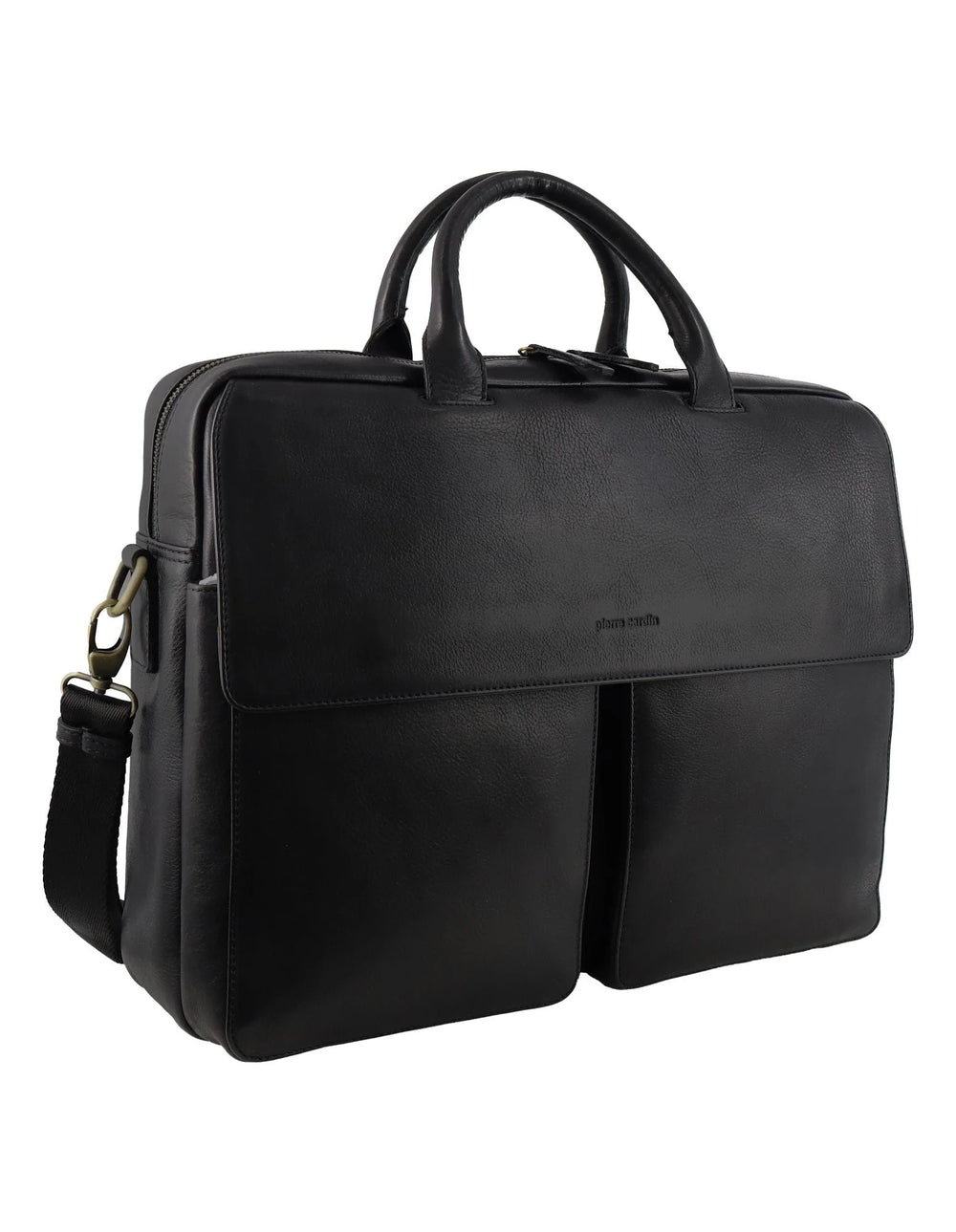 Pierre Cardin - PC3963 Men's Leather Bag - Black