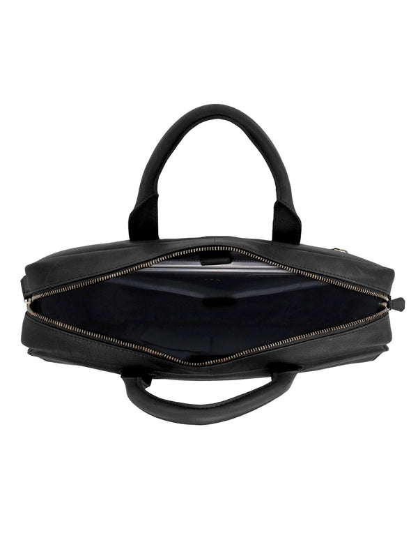 Pierre Cardin - PC3963 Men's Leather Bag - Black