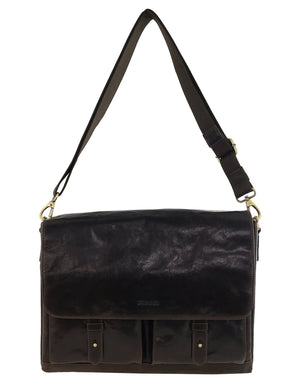 Pierre Cardin - PC4092 Leather Briefcase - Chocolate