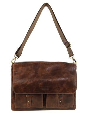 Pierre Cardin - PC4092 Leather Briefcase - Cognac
