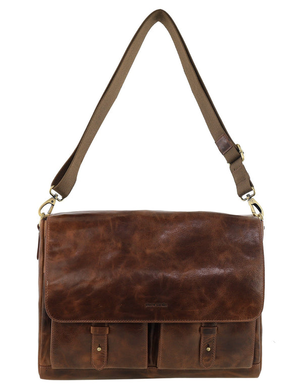 Pierre Cardin - PC4092 Leather Briefcase - Cognac