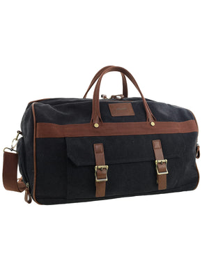 Pierre Cardin - PC4079 Canvas Overnight Bag - Black
