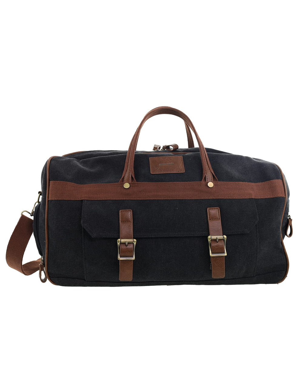 Pierre Cardin - PC4079 Canvas Overnight Bag - Black
