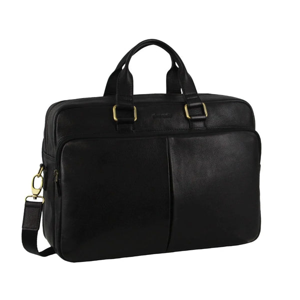 Pierre Cardin - PC3811 Leather Briefcase - Black