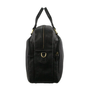 Pierre Cardin - PC3811 Leather Briefcase - Black
