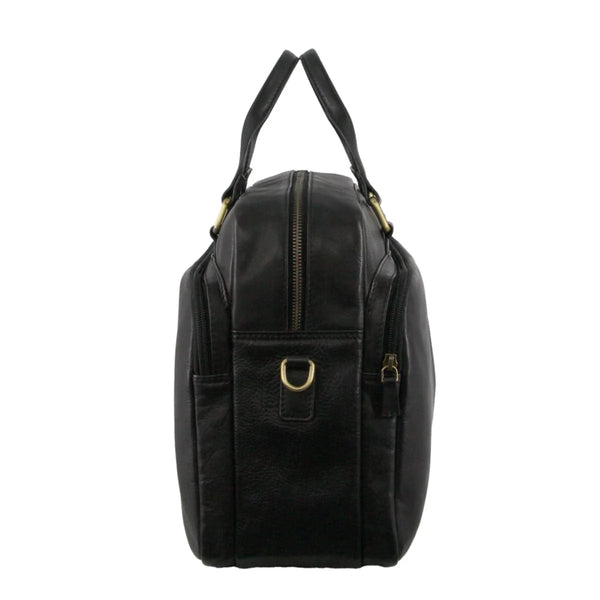 Pierre Cardin - PC3811 Leather Briefcase - Black