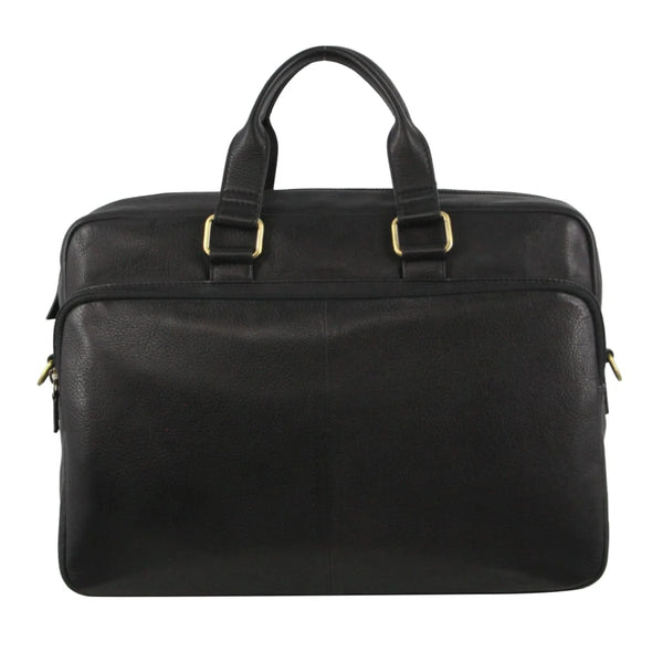 Pierre Cardin - PC3811 Leather Briefcase - Black