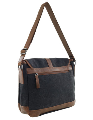 Pierre Cardin - PC4097 Canvas Satchel - Black