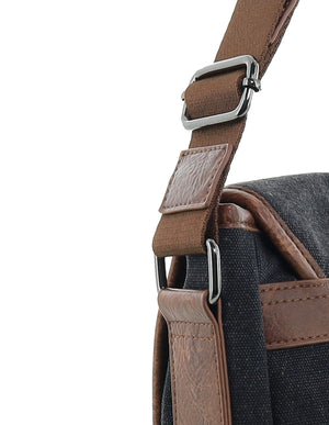 Pierre Cardin - PC4097 Canvas Satchel - Black