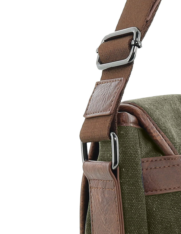 Pierre Cardin - PC4097 Canvas Satchel - Brown