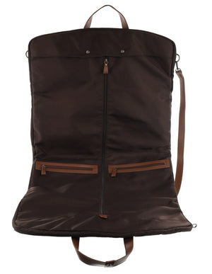 Pierre Cardin - PC4019 Nylon Overnight Garment Bag - Chocolate