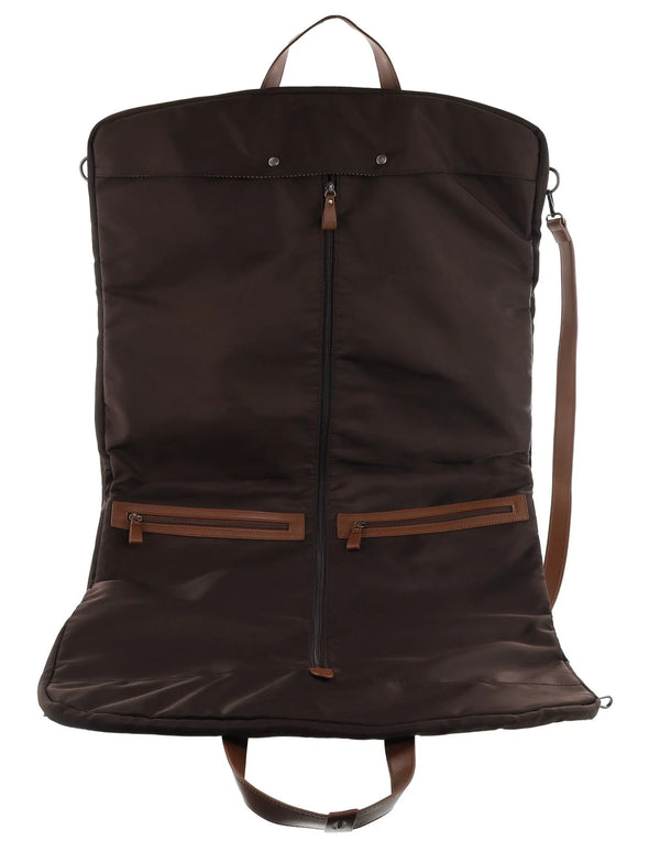 Pierre Cardin - PC4019 Nylon Overnight Garment Bag - Chocolate