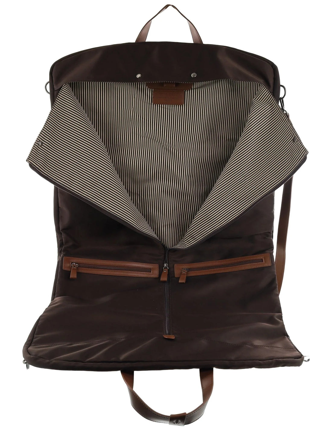 Pierre Cardin - PC4019 Nylon Overnight Garment Bag - Chocolate