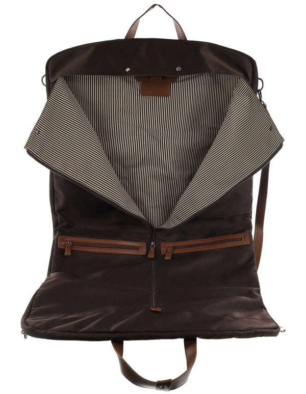 Pierre Cardin - PC4019 Nylon Overnight Garment Bag - Chocolate