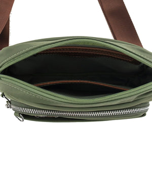 Pierre Cardin - PC4073 Nylon Crossbody Bag - Green