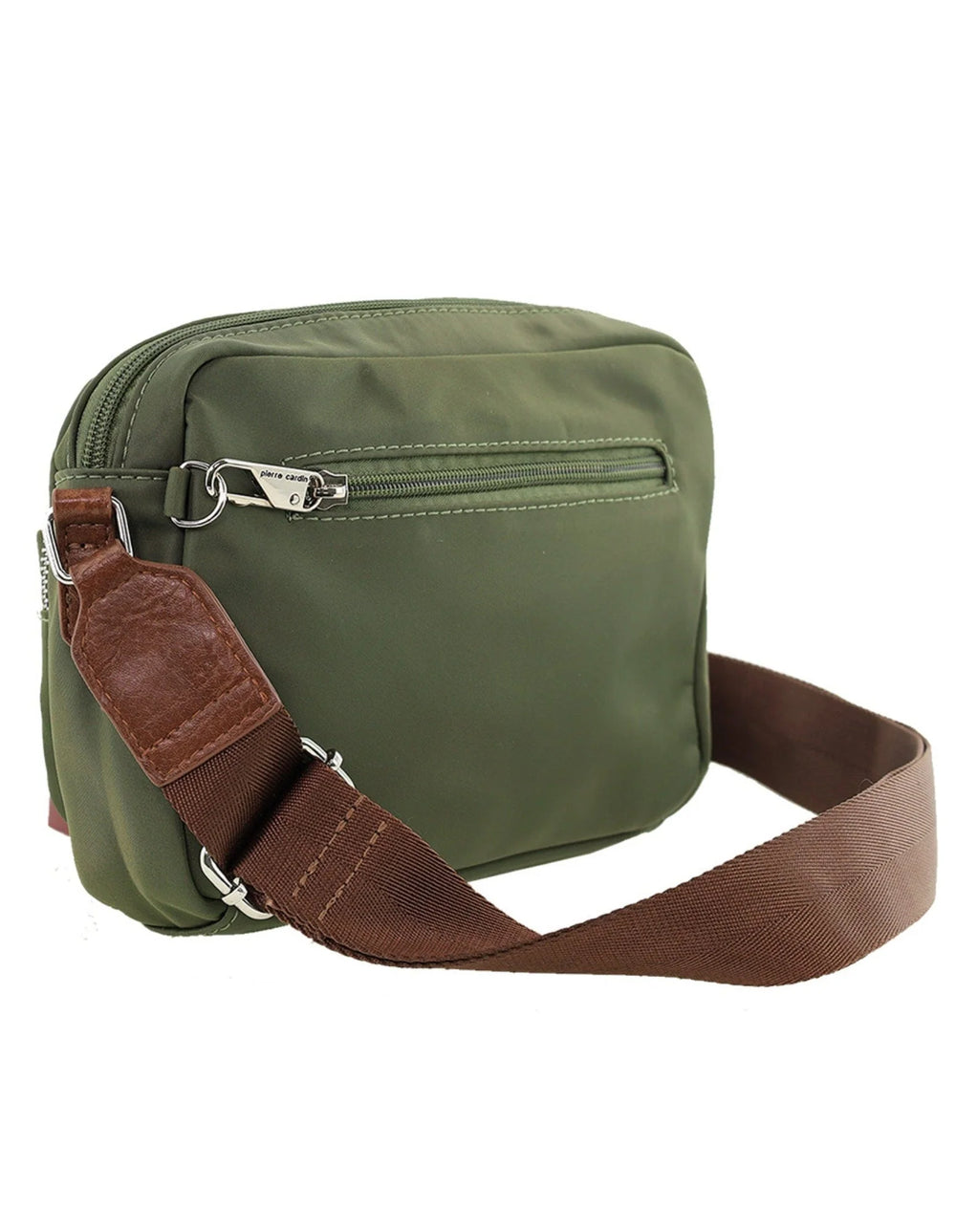 Pierre Cardin - PC4073 Nylon Crossbody Bag -  Olive Green