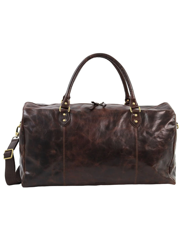 Pierre Cardin - PC3335 Leather Overnight Bag - Chocolate