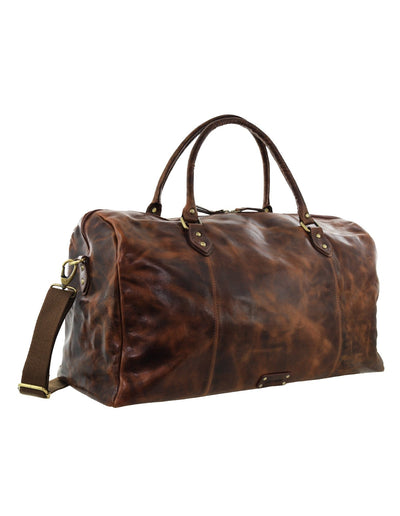 Pierre Cardin - 56cm Leather overnight bag PC3335 - Cognac
