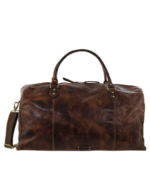 Pierre Cardin - 56cm Leather Overnight Bag PC3335 - Cognac