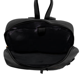 Pierre Cardin Burnished Leather Multi-Compartment Laptop Backpack PC3332 Black - 0