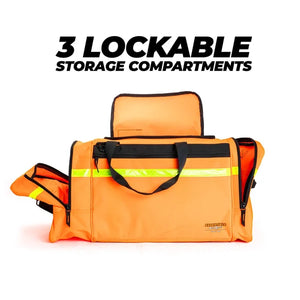 Rugged Xtremes - Essentials PPE Kit Bag 73L - Hi Vis Orange