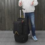 Caribee - NOMAD 80L RPET backpack w wheels and daypack - Black
