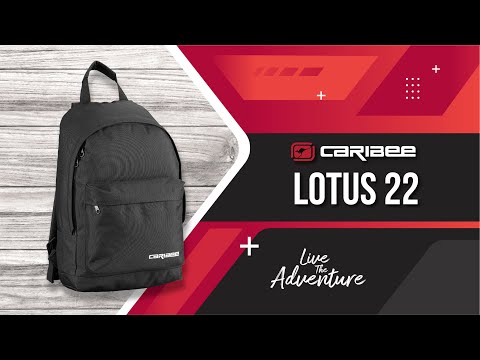 Caribee Lotus 22lt Black Backpack