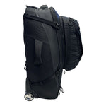 Black Wolf - 85L (+20L) Grand Tour II wheel bag with backpack straps - Black