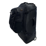 Black Wolf - 85L (+20L) Grand Tour II wheel bag with backpack straps - Black