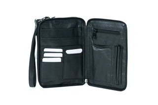 ORAN -OB-14257 DOUGLAS LEATHER MANBAG - Black