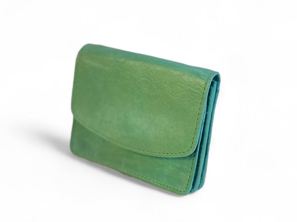 Oran - RH-528 Valerie Flap Over Card and Coin Wallet - Leaf