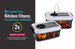 Kitchen Fitness - Vacuum Sealer Kit + 2 Canisters & 60 pre made bags -